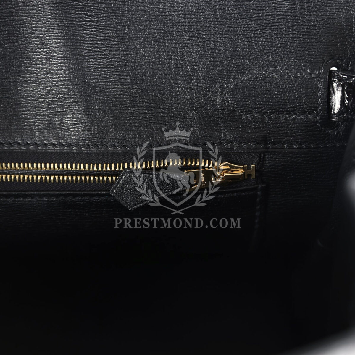 Hermes Birkin 30 Black Shiny Crocodile Niloticus GHW — изображение 9