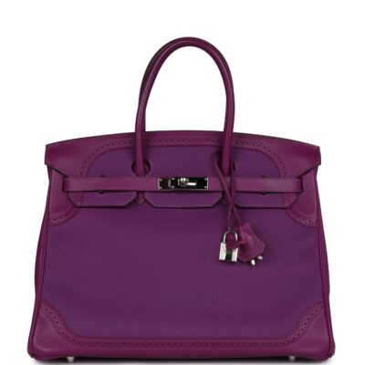 Hermes Birkin 35 Ghillies Anemone Togo and Swift PHW