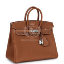 Hermes Birkin 25 Gold Togo PHW