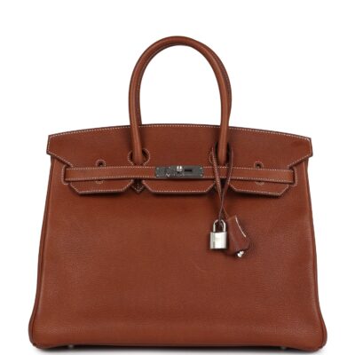 Hermes Birkin 35 Fauve Barenia Faubourg PHW