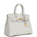 Hermes Birkin 30 Gris Perle Togo GHW