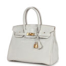 Hermes Birkin 30 Gris Perle Togo GHW