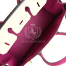 Hermes Special Order (HSS) Birkin 25 Craie and Rose Pourpre Epsom Brushed GHW