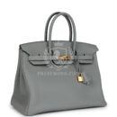 Hermes Birkin 35 Gris Mouette Togo GHW