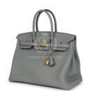 Hermes Birkin 35 Gris Mouette Togo GHW