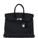 Hermes Birkin 25 Black Togo PHW