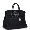 Hermes Birkin 25 Black Togo PHW