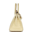 Hermes Special Order (HSS) Birkin 25 Vanille Matte Alligator Brushed GHW