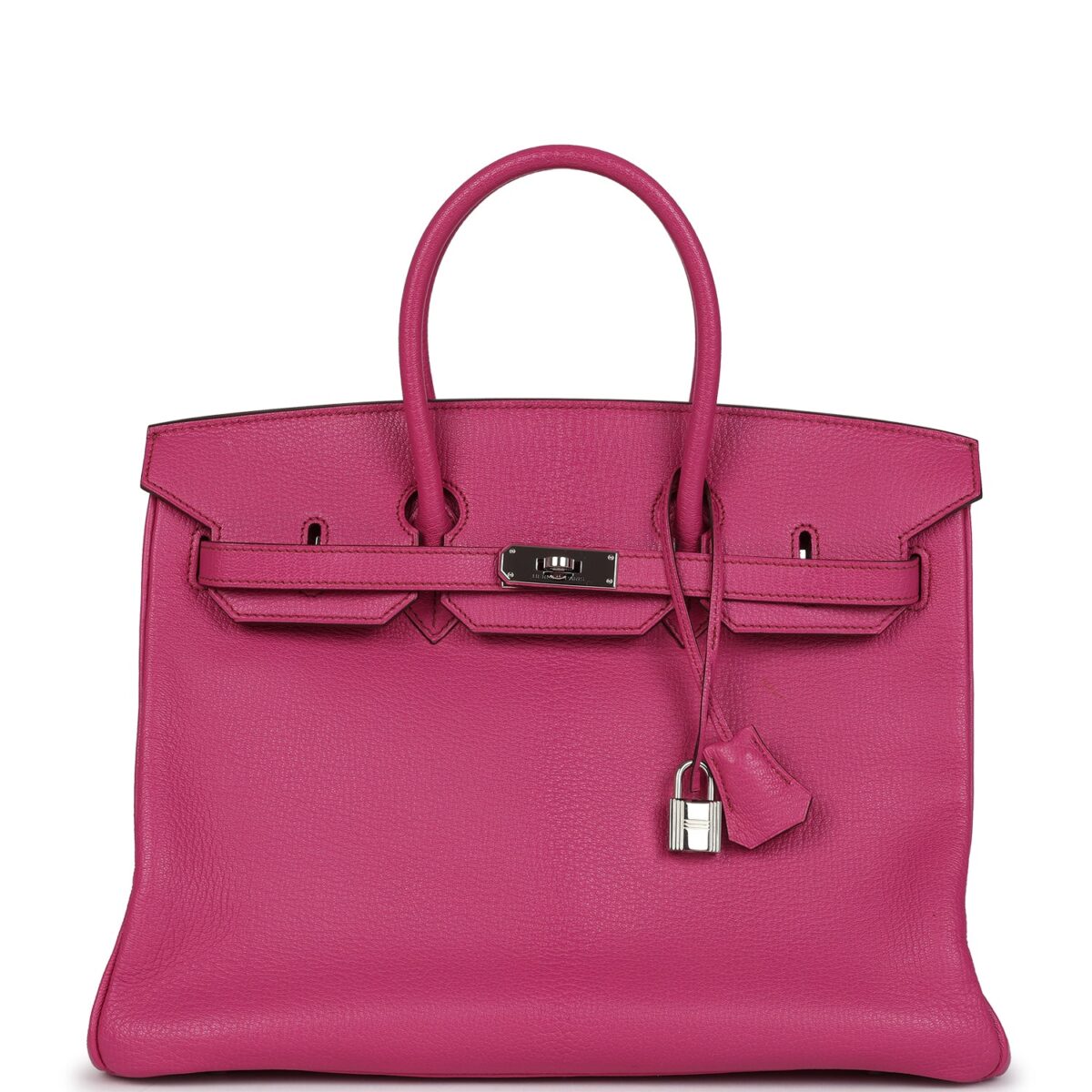 Hermes Birkin 35 Rose Shocking Chevre Mysore PHW