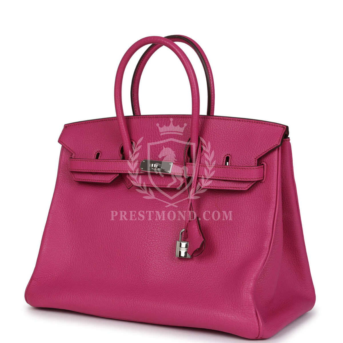 Hermes Birkin 35 Rose Shocking Chevre Mysore PHW — изображение 5
