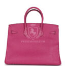 Hermes Birkin 35 Rose Shocking Chevre Mysore PHW