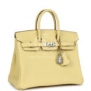 Hermes Birkin 25 Jaune Poussin Togo PHW