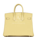 Hermes Birkin 25 Jaune Poussin Togo PHW
