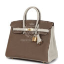 Hermes Special Order (HSS) Birkin 25 Etoupe and Craie Togo GHW