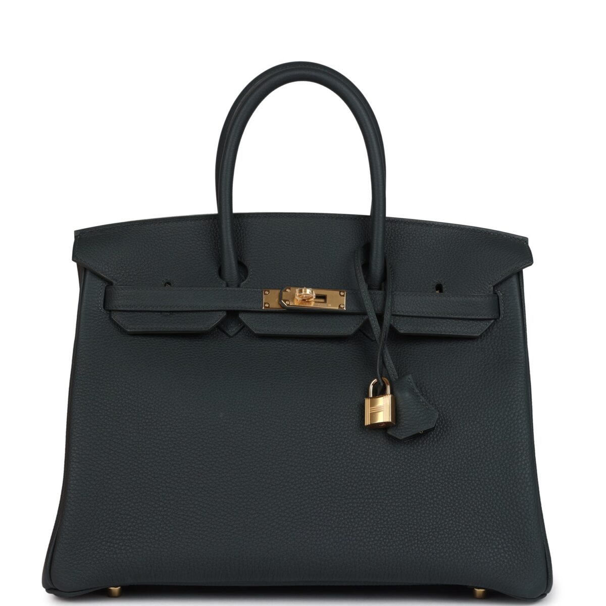Hermes Birkin 35 Vert Fonce Togo GHW