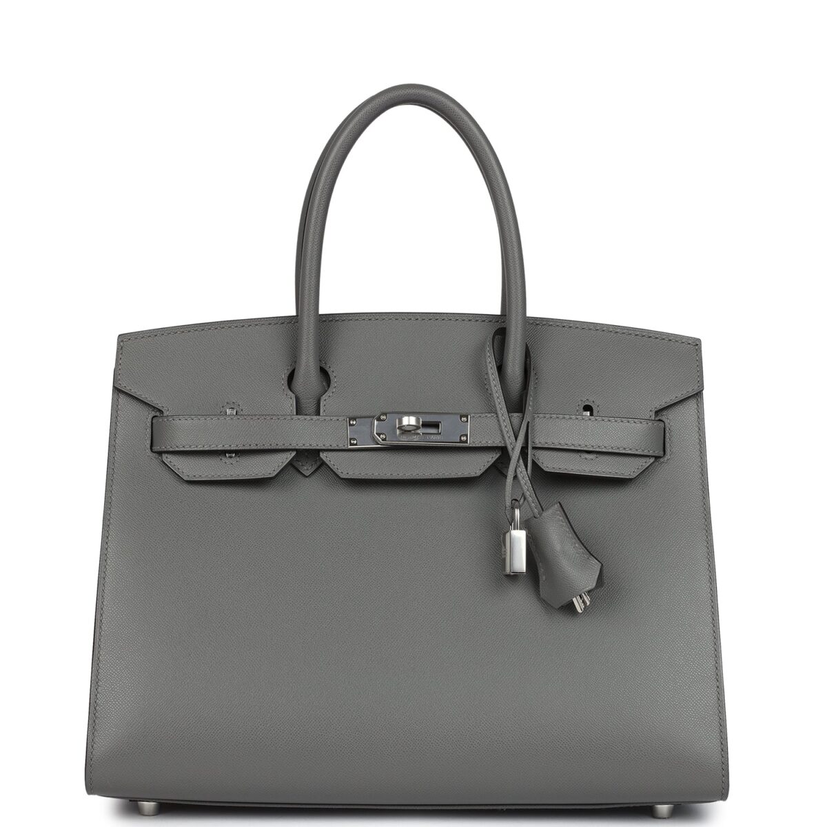 Hermes Birkin Sellier 30 Gris Meyer Madame PHW