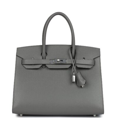 Hermes Birkin Sellier 30 Gris Meyer Madame PHW
