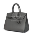 Hermes Birkin Sellier 30 Gris Meyer Madame PHW
