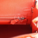 Hermes Birkin 25 Orange Poppy Shiny Niloticus Crocodile PHW