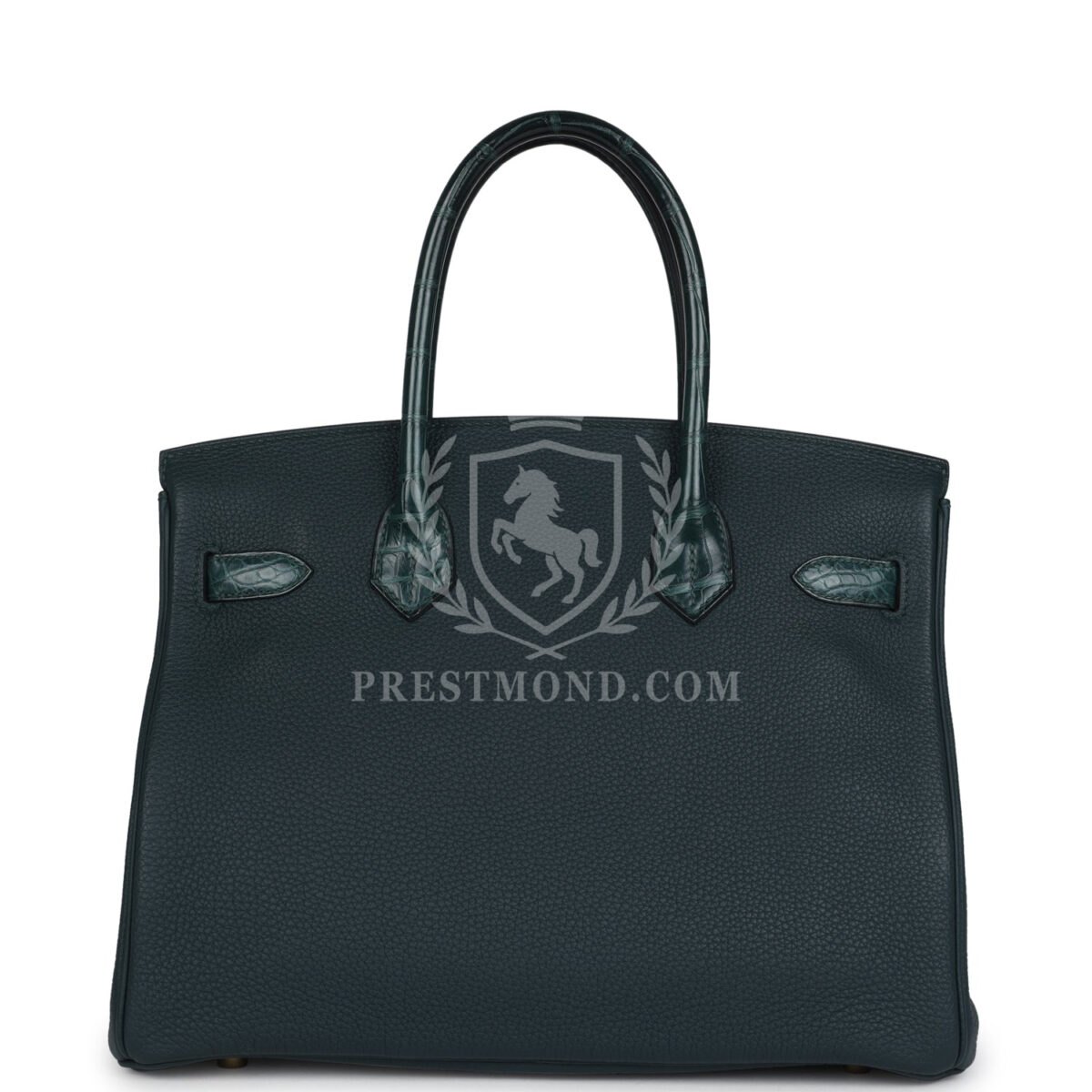Hermes Birkin 30 Vert Cypress Togo and Matte Alligator Touch GHW — изображение 4