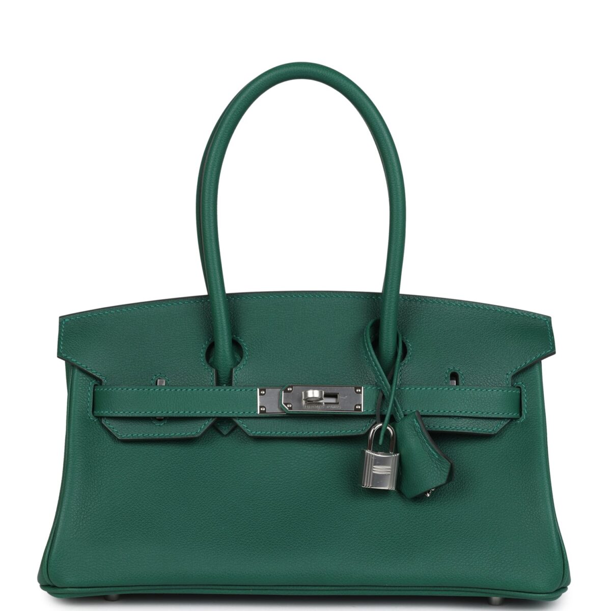 Hermes Shoulder Birkin Light 29 Vert Moyen Evercolor PHW