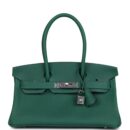 Hermes Shoulder Birkin Light 29 Vert Moyen Evercolor PHW