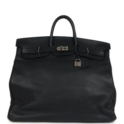 Hermes HAC Birkin 50 Black Togo PHW