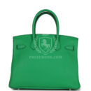Hermes Birkin 30 Bambou Clemence PHW