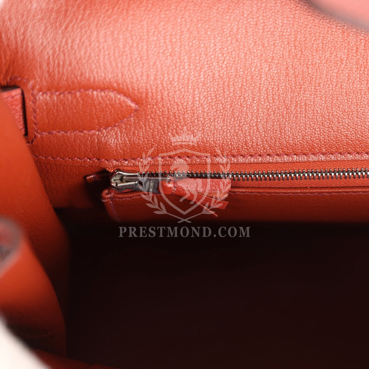 Hermes Birkin 30 Ghillies Brique Clemence and Evercolor PHW — изображение 8