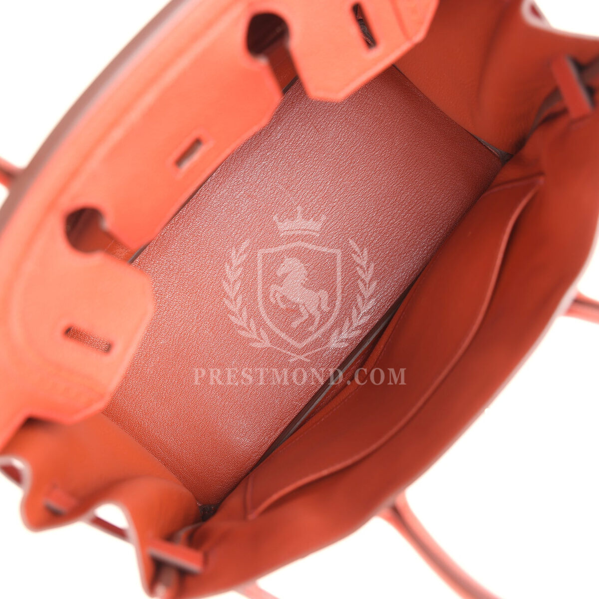 Hermes Birkin 30 Ghillies Brique Clemence and Evercolor PHW — изображение 9