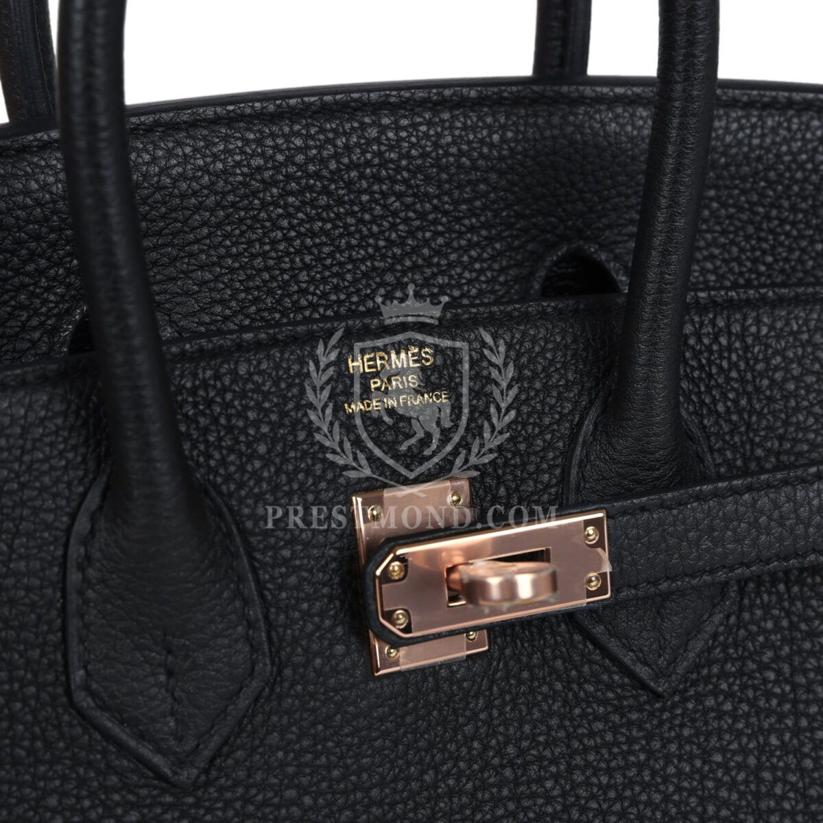 Hermes Birkin 25 Black Togo Rose GHW — изображение 7