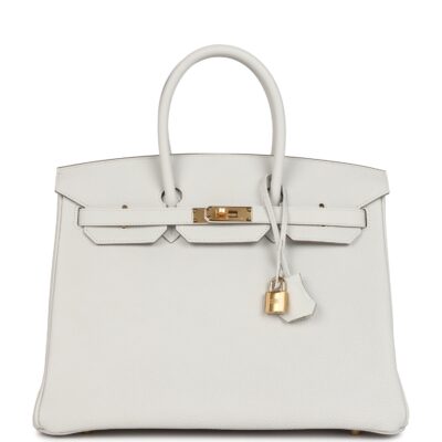 Hermes Birkin 35 Gris Pale Togo GHW