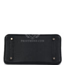 Hermes Birkin 30 Black Shiny Niloticus Crocodile and Novillo Touch Rose GHW