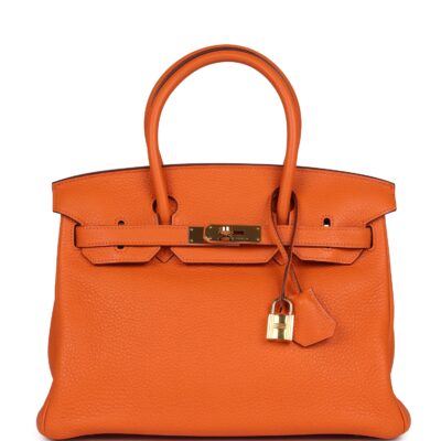 Hermes Birkin 30 Orange Togo GHW