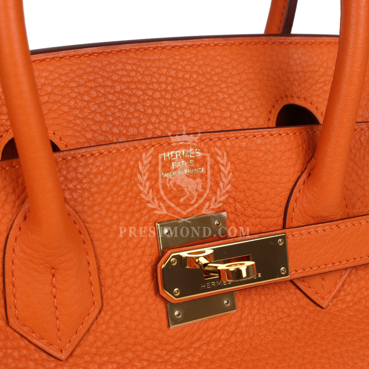 Hermes Birkin 30 Orange Togo GHW — изображение 7