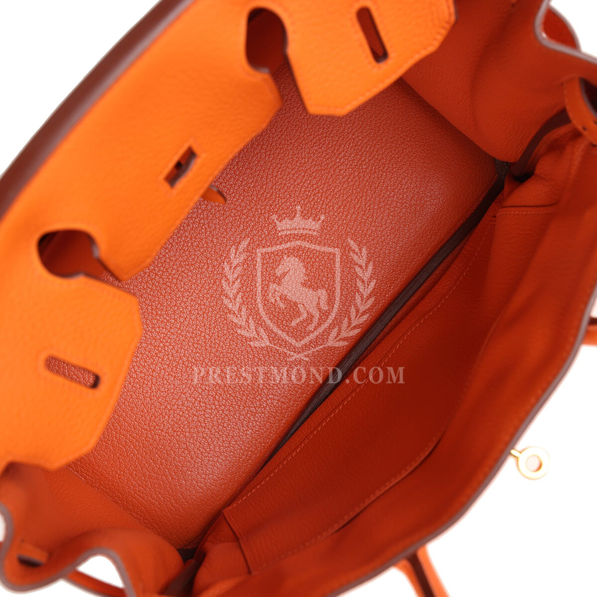 Hermes Birkin 30 Orange Togo GHW — изображение 8