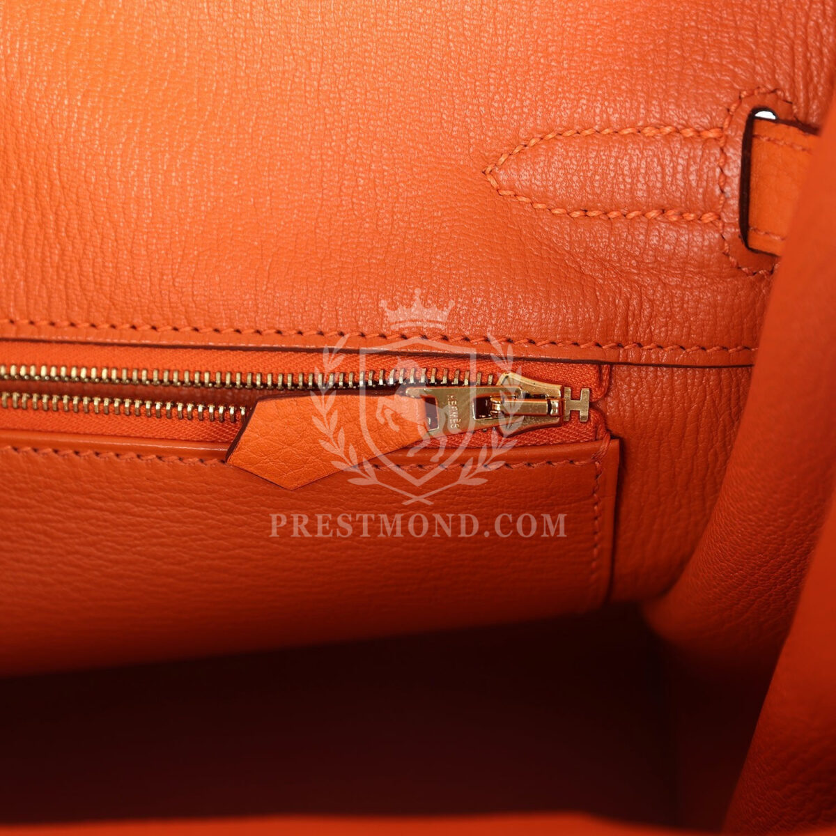 Hermes Birkin 30 Orange Togo GHW — изображение 9