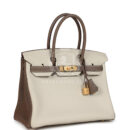 Hermes Special Order (HSS) Birkin 30 Etoupe and Craie Togo Brushed GHW