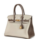 Hermes Special Order (HSS) Birkin 30 Etoupe and Craie Togo Brushed GHW