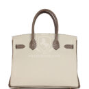 Hermes Special Order (HSS) Birkin 30 Etoupe and Craie Togo Brushed GHW