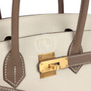 Hermes Special Order (HSS) Birkin 30 Etoupe and Craie Togo Brushed GHW