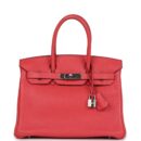 Hermes Birkin 30 Bougainvillea Clemence PHW