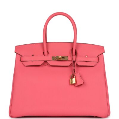 Hermes Birkin 35 Rose Lipstick Togo GHW