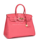 Hermes Birkin 35 Rose Lipstick Togo GHW