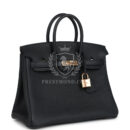 Hermes Birkin 25 Black Togo Rose GHW