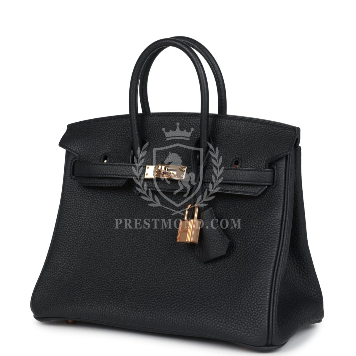 Hermes Birkin 25 Black Togo Rose GHW — изображение 5