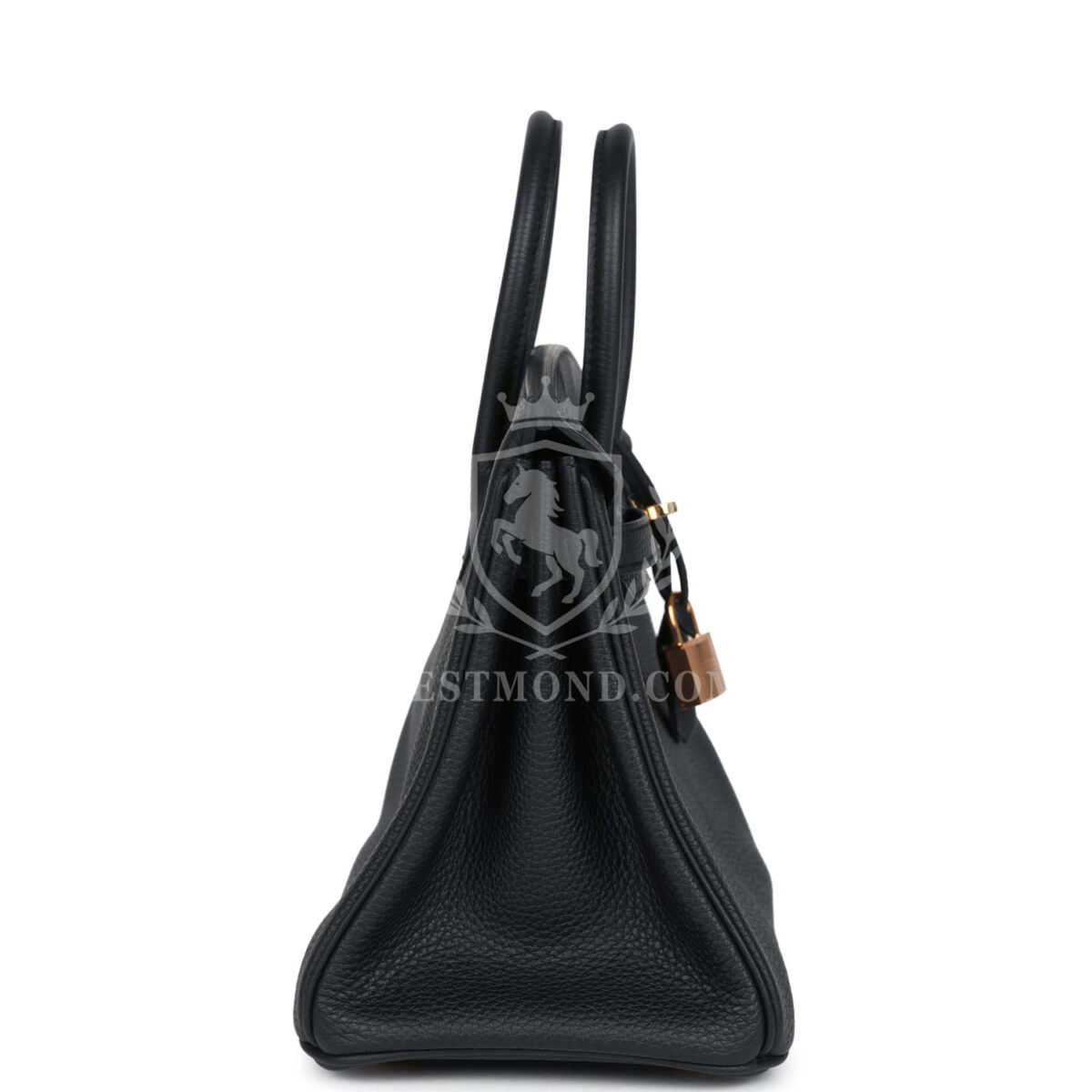 Hermes Birkin 25 Black Togo Rose GHW — изображение 3