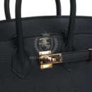 Hermes Birkin 25 Black Togo Rose GHW
