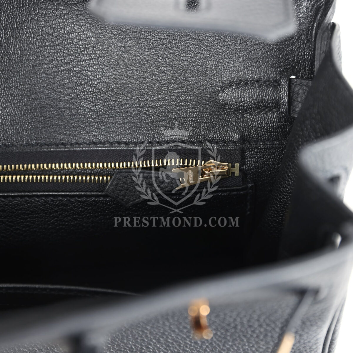 Hermes Birkin 25 Black Togo Rose GHW — изображение 9