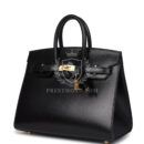 Hermes Birkin Sellier 25 Black Box GHW